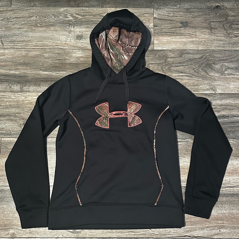 Under Armour Black Hoodie with Camouflage Accents